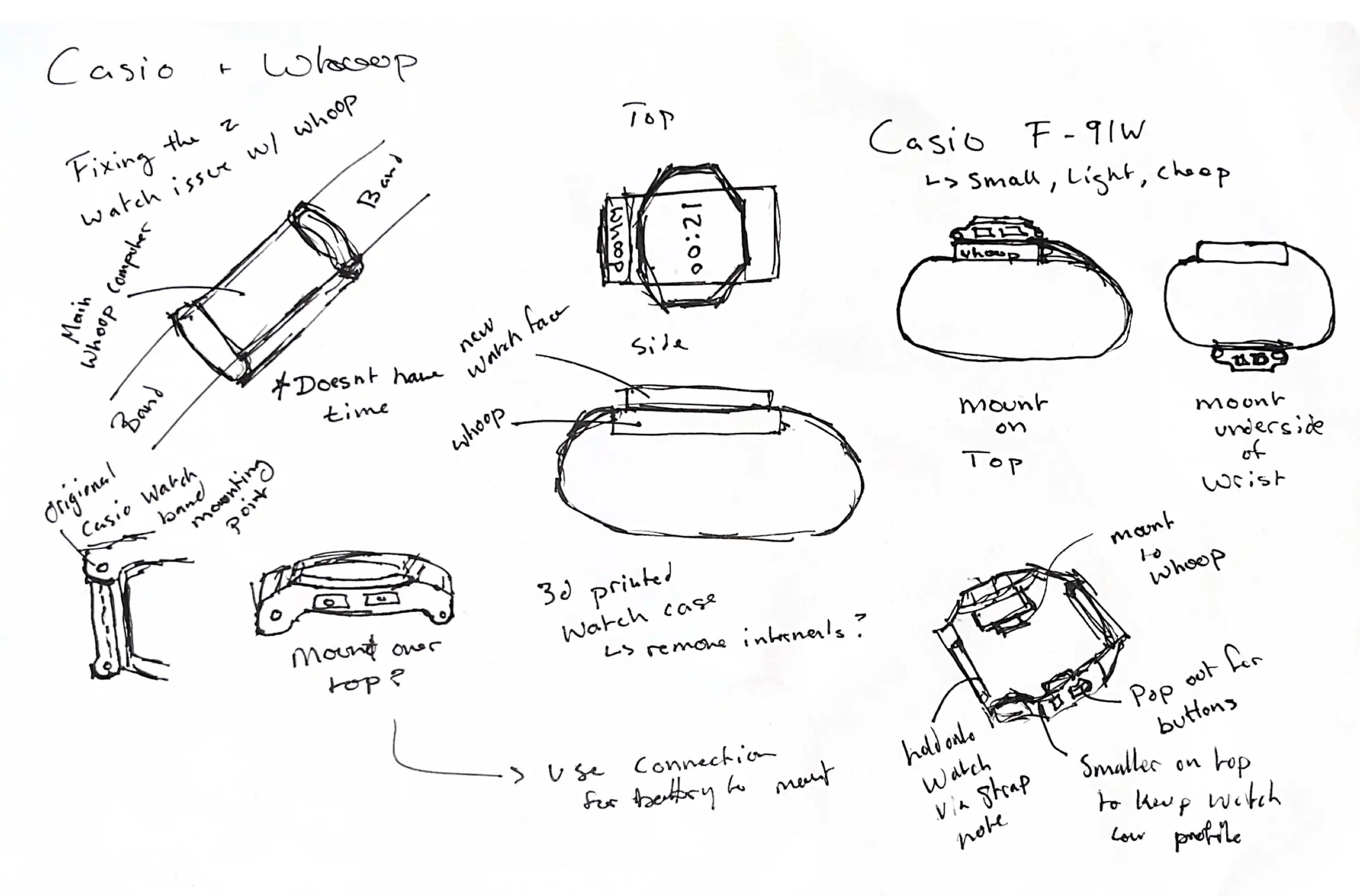 Casio Watch Whoop Fitting - Image 1